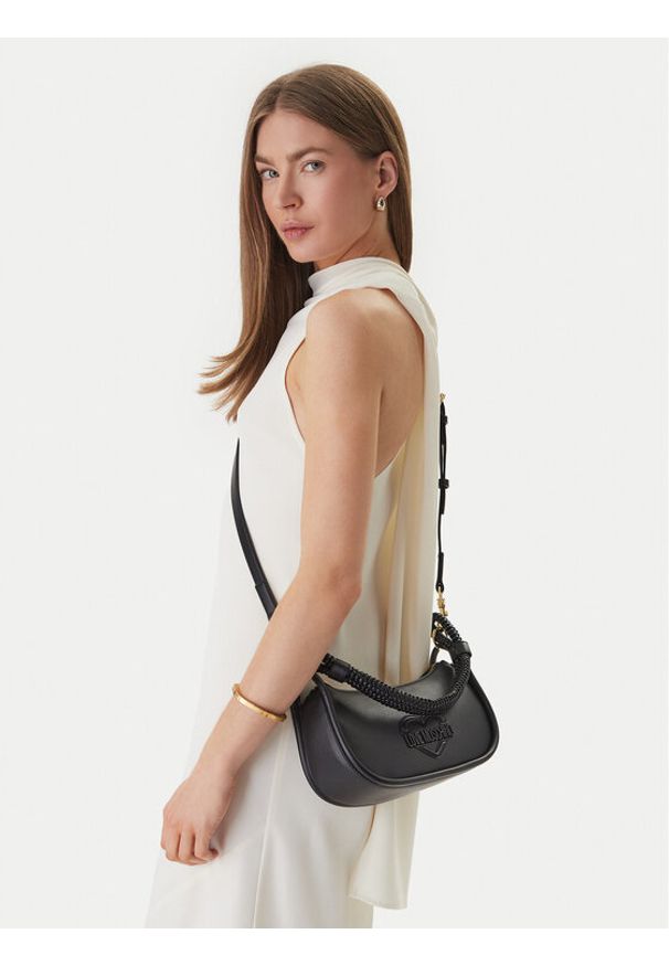 Love Moschino - LOVE MOSCHINO Torebka JC4098PP1OLL0000 Czarny. Kolor: czarny. Materiał: skórzane