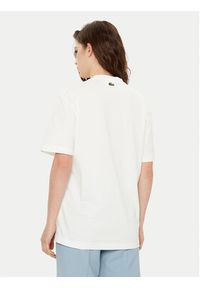 Lacoste T-Shirt TH2733 Écru Regular Fit. Materiał: bawełna