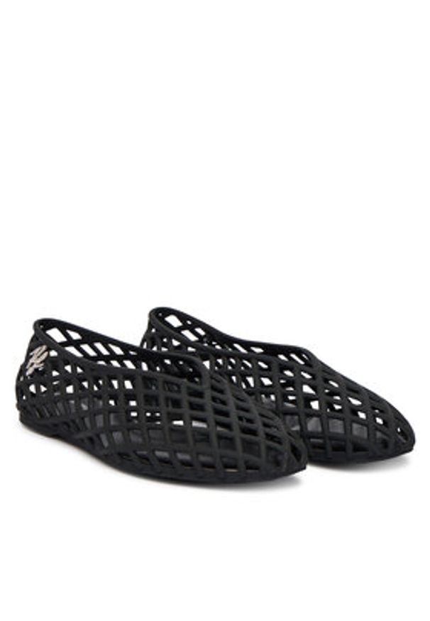 Karl Lagerfeld - KARL LAGERFELD Baleriny Jelly Ballet KL80036 Czarny. Kolor: czarny. Materiał: syntetyk