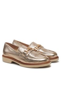 Hispanitas Loafersy HV254066 Złoty. Kolor: złoty. Materiał: skóra