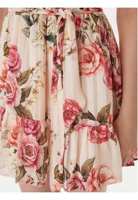 Guess Sukienka koktajlowa W6GKAE W2555 Beżowy Regular Fit. Kolor: beżowy. Materiał: syntetyk. Styl: wizytowy #3