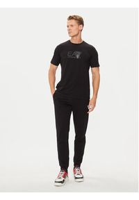EA7 Emporio Armani T-Shirt 3DPT36 PJULZ 1200 Czarny Regular Fit. Kolor: czarny. Materiał: bawełna #5