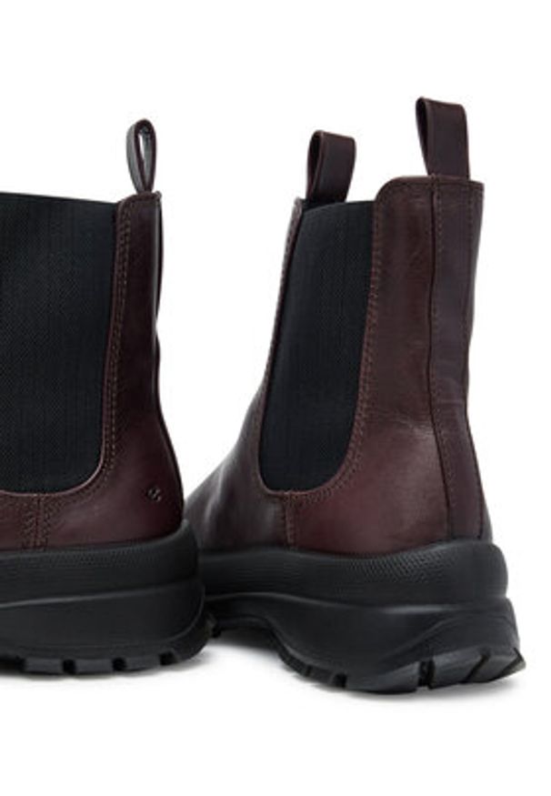 ecco - ECCO Sztyblety Track 30 22075361290 Bordowy. Kolor: czerwony. Materiał: skóra