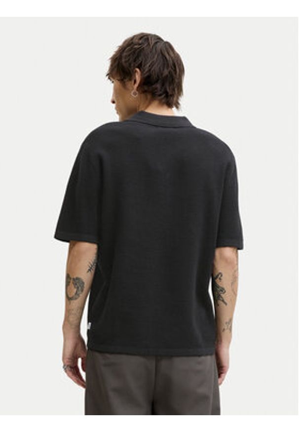 Jack & Jones Sweter George 12268281 Czarny Relaxed Fit. Kolor: czarny. Materiał: bawełna