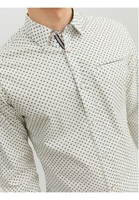 Jack & Jones Koszula 12235969 Biały Slim Fit. Kolor: biały. Materiał: bawełna #7