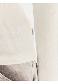 Guess Jeans Bluzka W6RP24 KA0H1 Écru Slim Fit. Materiał: bawełna #5