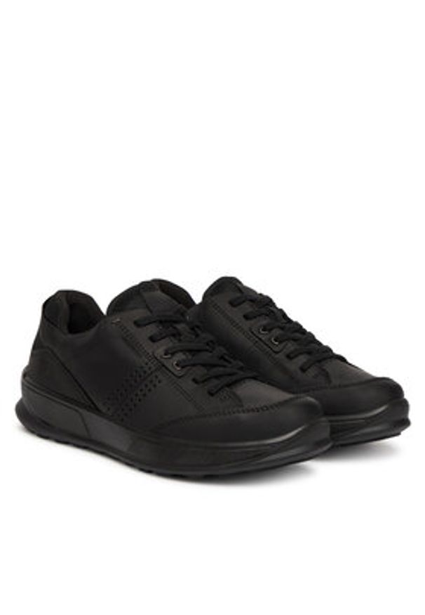 ecco - ECCO Sneakersy 52280451052 Czarny. Kolor: czarny. Materiał: skóra