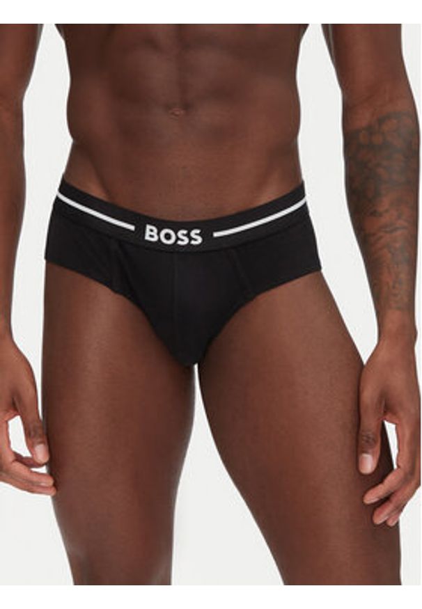 BOSS Komplet 3 par slipów 50532462 Kolorowy. Materiał: bawełna. Wzór: kolorowy