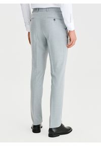 Pako Lorente - PAKO LORENTE – Szare spodnie ganiturowe. Kolor: szary. Materiał: poliester, wiskoza, elastan. Wzór: gładki. Styl: młodzieżowy, elegancki #8