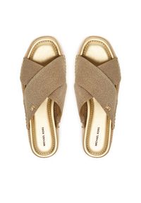 MICHAEL Michael Kors Espadryle Kenzie 40S6KZFS3D Złoty. Kolor: złoty. Materiał: materiał #5