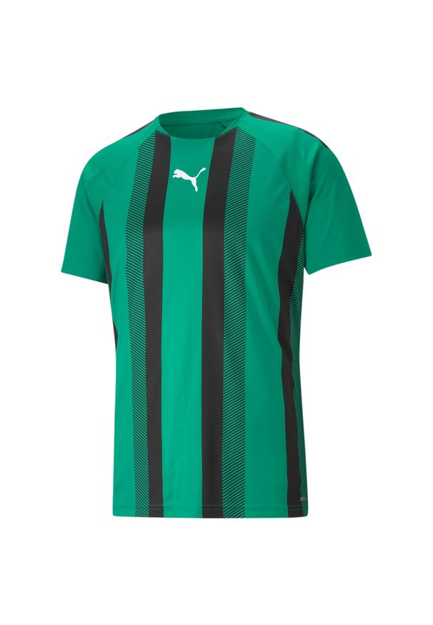 Koszulka Puma Team Liga Striped. Kolor: czarny, wielokolorowy, zielony. Sport: piłka nożna