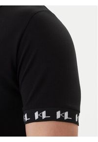Karl Lagerfeld - KARL LAGERFELD Polo 745020 562221 Czarny Regular Fit. Typ kołnierza: polo. Kolor: czarny. Materiał: bawełna #2