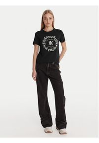 Guess T-Shirt V6RI12 J1314 Czarny Regular Fit. Kolor: czarny. Materiał: bawełna #3