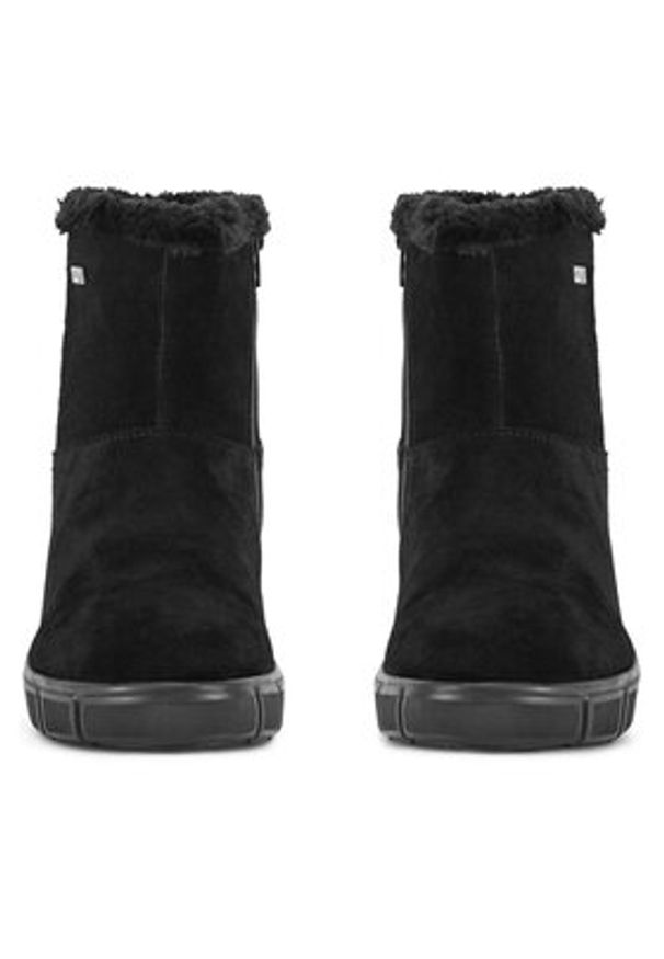 Remonte Botki D1T75-02 Czarny. Kolor: czarny. Materiał: skóra, zamsz