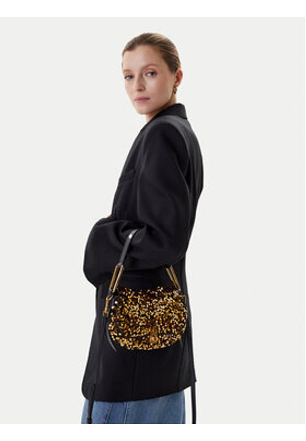 Coccinelle Torebka E1 S4Q 58 01 01 Złoty. Kolor: złoty. Materiał: skórzane