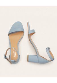 BALAGAN - Błękitne sandały na obcasie Ulam. Zapięcie: pasek. Kolor: niebieski. Sezon: lato. Obcas: na obcasie. Wysokość obcasa: średni #3
