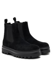 Calvin Klein Jeans Sztyblety Lugged Chelsea Boot Hr Su YM0YM01067 Czarny. Kolor: czarny. Materiał: skóra