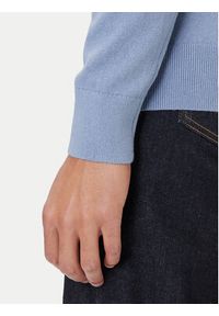 TOMMY HILFIGER - Tommy Hilfiger Sweter Essential Ssnl MW0MW39999 Niebieski Regular Fit. Kolor: niebieski. Materiał: bawełna #5