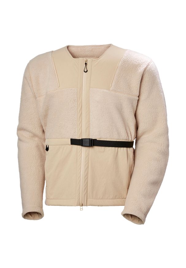 Polar z paskiem Helly Hansen Arc. Kolor: beżowy, wielokolorowy, biały, brązowy. Materiał: polar