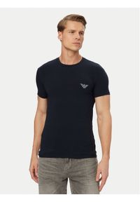 Emporio Armani Underwear T-Shirt EM000375 AF18890 UB102 Niebieski Slim Fit. Kolor: niebieski. Materiał: bawełna #1