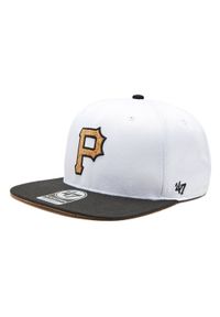 47 Brand Czapka z daszkiem MLB Pittsburgh Pirates Corkscrew 47 CAPTAIN B-CORKS20WBP-WH Biały. Kolor: biały. Materiał: materiał #1