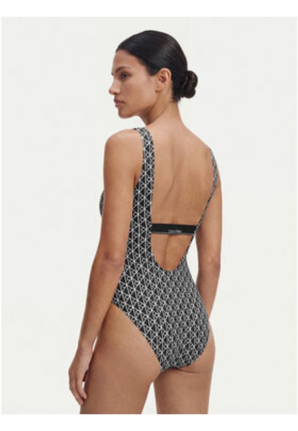 Calvin Klein Swimwear Strój kąpielowy LV00Q61205 Czarny. Kolor: czarny. Materiał: syntetyk