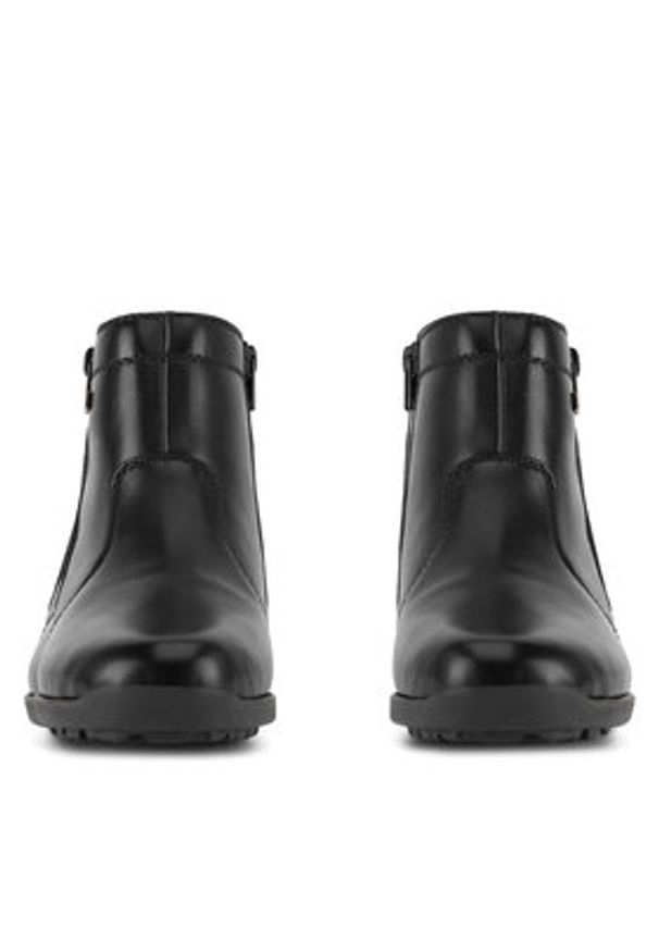 Rieker Botki 98252-01 Czarny. Kolor: czarny. Materiał: skóra