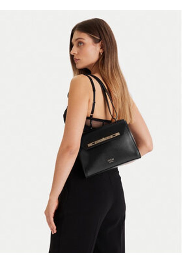 Guess Torebka HWAMGP L5476 Czarny. Kolor: czarny. Materiał: skórzane