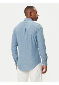 Polo Ralph Lauren Koszula Core Replen 710548538 Niebieski Slim Fit. Typ kołnierza: polo. Kolor: niebieski. Materiał: bawełna #4