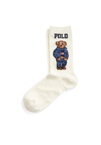 Polo Ralph Lauren Skarpety długie 455792964001 Biały. Kolor: biały. Materiał: materiał #1