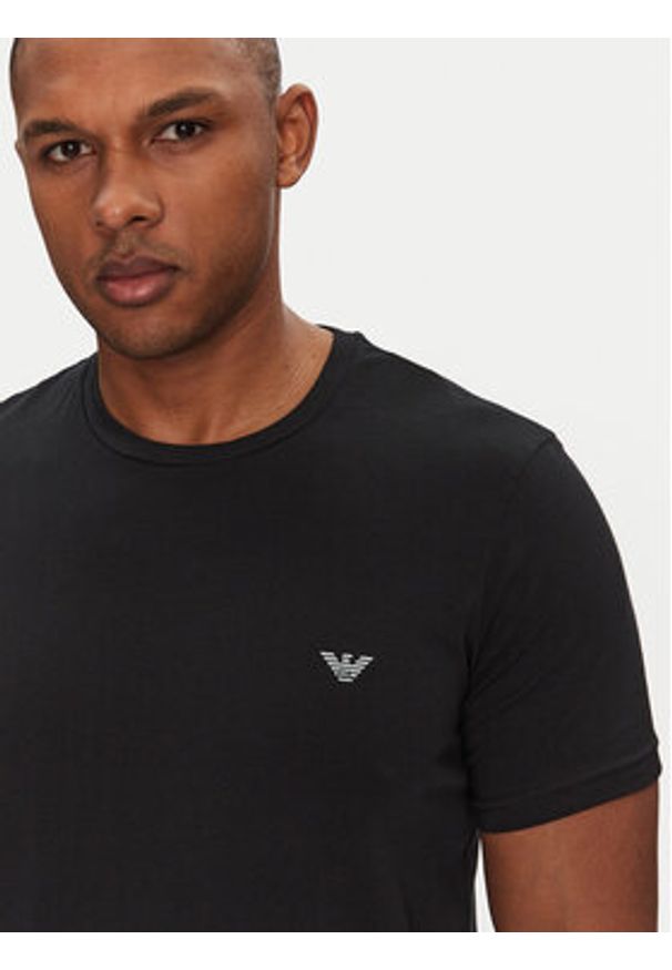 Emporio Armani Underwear Komplet 2 t-shirtów EM000391 AF10776 MC005 Czarny Regular Fit. Kolor: czarny. Materiał: bawełna