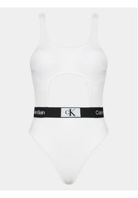 Calvin Klein Swimwear Strój kąpielowy KW0KW02260 Biały. Kolor: biały. Materiał: syntetyk