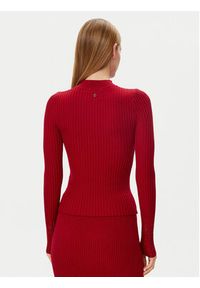 Guess Sweter W5RR15 Z2Y50 Czerwony Regular Fit. Kolor: czerwony. Materiał: wiskoza, syntetyk #3