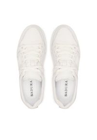 Badura Sneakersy BUXTON-21 MI08 Białe złoto. Kolor: złoty, biały, wielokolorowy. Materiał: skóra #3