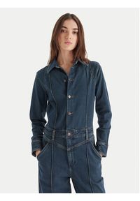 Wrangler Kombinezon Western 112371042 Granatowy Regular Fit. Kolor: niebieski. Materiał: jeans #3