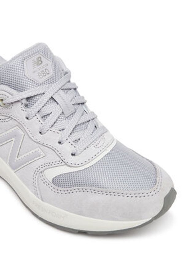 New Balance Sneakersy WW880BA7 Szary. Kolor: szary. Materiał: zamsz, skóra