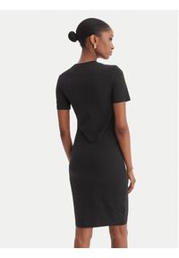 Versace Jeans Couture Sukienka codzienna 80HAOT02 CJ03T Czarny Slim Fit. Okazja: na co dzień. Kolor: czarny. Materiał: bawełna. Typ sukienki: proste. Styl: casual #5