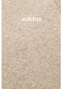 Adidas - adidas - Bluza FN5785. Kolor: szary. Materiał: dzianina. Długość rękawa: raglanowy rękaw. Wzór: gładki #4