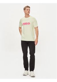 Hugo T-Shirt Decation 50515282 Écru Regular Fit. Materiał: bawełna #4
