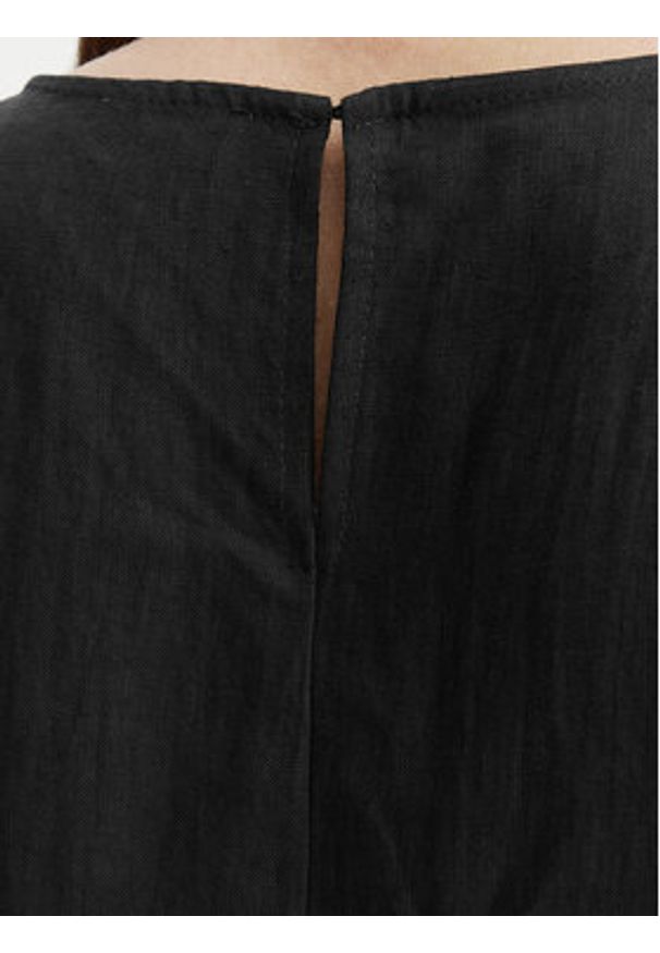 Marella Sukienka letnia Velo 2615221352 Czarny Regular Fit. Kolor: czarny. Materiał: len. Sezon: lato