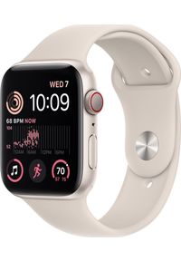 APPLE - Smartwatch Apple Watch SE 2022 GPS + Cellular 44mm Starlight Alu Sport Beżowy (MNPT3WB/A). Rodzaj zegarka: smartwatch. Kolor: beżowy. Styl: sportowy #1