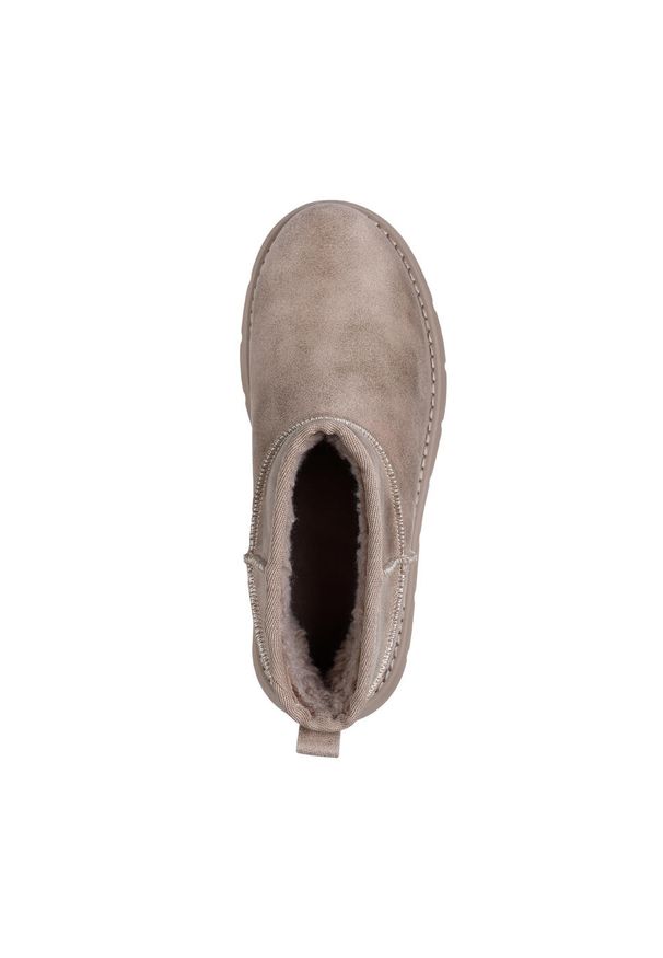 skechers - SKECHERS KEEPSAKES - SNOW BIR Brązowy. Kolor: brązowy