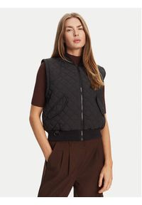 Hunter Kurtka bomber Shira HARW0046251 Czarny Cropped Fit. Kolor: czarny. Materiał: syntetyk #4