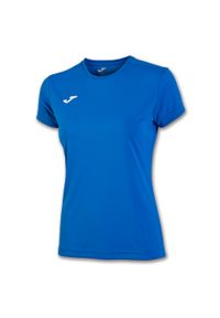 Koszulka do biegania damska Joma Combi z krótkim rękawem. Kolor: niebieski. Długość rękawa: krótki rękaw. Długość: krótkie. Sport: bieganie #1