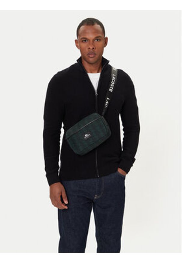 Lacoste Saszetka NH5070BZ Zielony. Kolor: zielony. Materiał: materiał