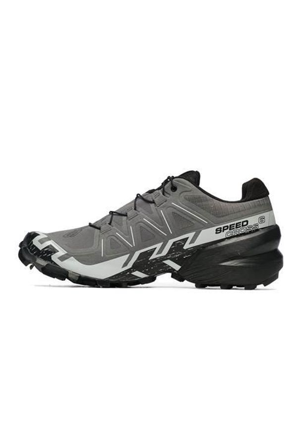 salomon - Buty do chodzenia męskie Salomon Speedcross 6 Quiet. Kolor: szary. Materiał: materiał, syntetyk. Szerokość cholewki: normalna. Model: Salomon Speedcross. Sport: turystyka piesza
