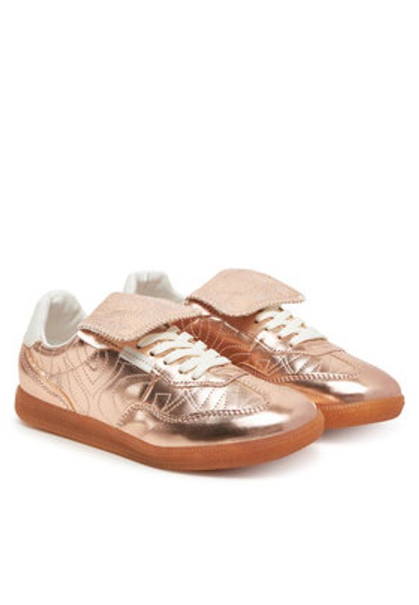 Steve Madden Sneakersy Eforma SM11003559 Złoty. Kolor: złoty. Materiał: skóra
