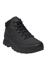 Buty do chodzenia męskie Helly Hansen 12032990. Wysokość cholewki: za kostkę. Kolor: czarny. Materiał: skóra. Szerokość cholewki: normalna. Sport: turystyka piesza