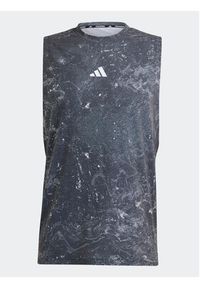 Adidas - adidas Koszulka techniczna Power Workout IK9684 Szary Regular Fit. Kolor: szary. Materiał: syntetyk #3