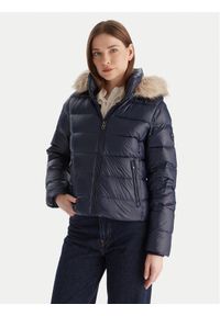 TOMMY HILFIGER - Tommy Hilfiger Kurtka puchowa WW0WW47354 Granatowy Slim Fit. Kolor: niebieski. Materiał: syntetyk #1